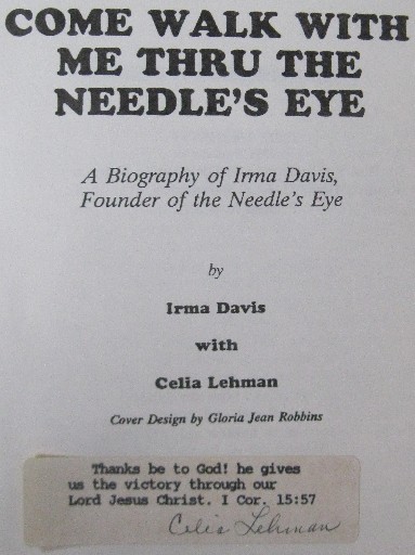 Needle's Eye title page