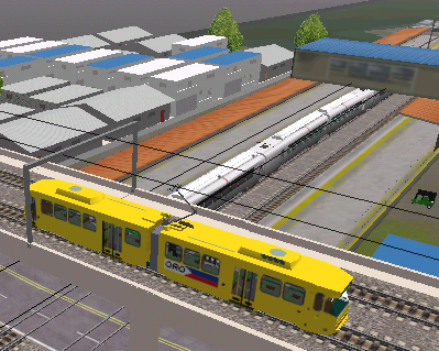 Tram passing Mindanao Railway station