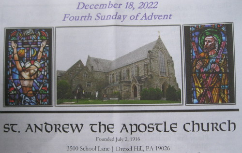 St Andrew Drexel Hill bulletin cover