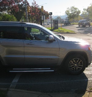 Van blocking crosswalk