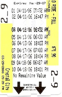 Double-printed ticket