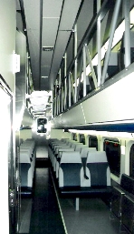 Inside a new VRE gallery car