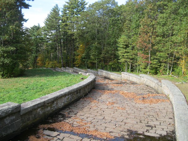 Steps near the reservoir