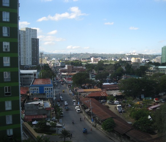 Cagayan de Oro from the 8th floor of the Seda Centrio hotel