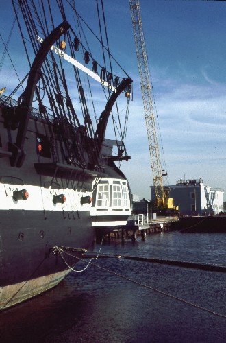 USS Constitution, stern quarter