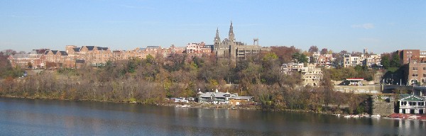 Georgetown from the Francis Scott Key Bridge