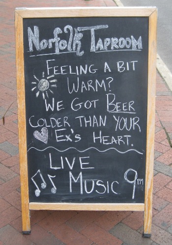 Cold beer sign, Norfolk, Virginia